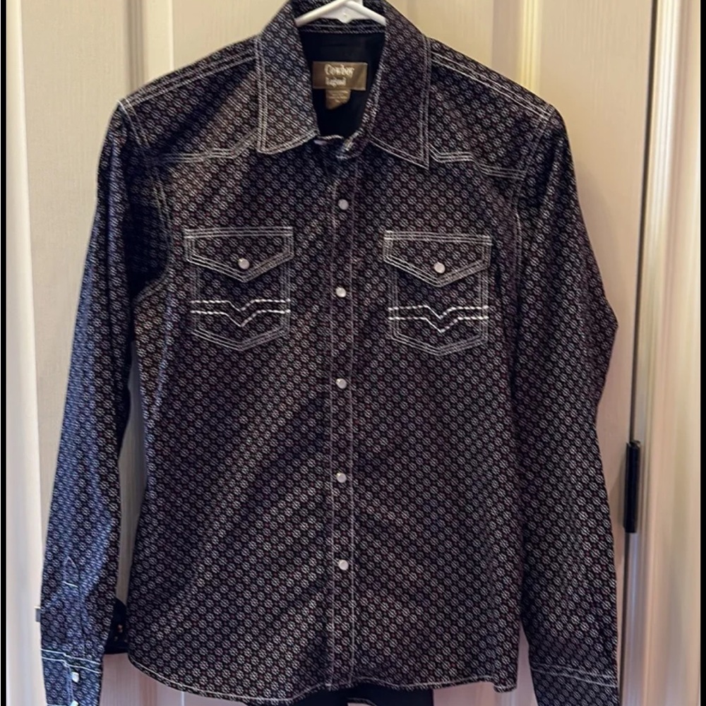Cowboy Legend Children Boys Snap Shirt Sz XL